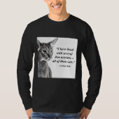 Cat Zen Master Eckhart Tolle T-shirt (Voorkant)