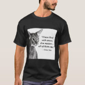 Cat Zen Master Eckhart Tolle T-shirt (Voorkant)