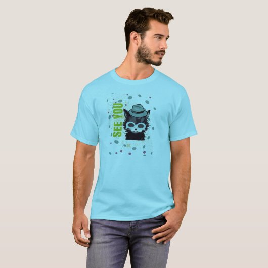 Cat zie je t-shirt (Voorkant volledig)