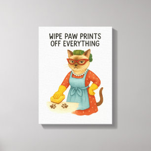 Cata mama takenlijst grappige uitdrukking voor kat canvas afdruk