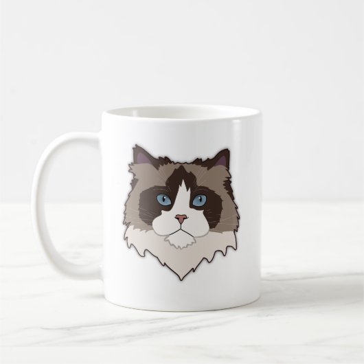 Catachtige lapjeskat koffiemok (Links)