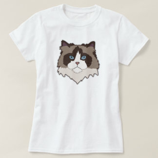 Catachtige lapjeskat t-shirt