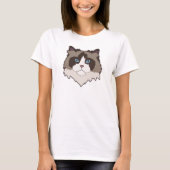 Catachtige lapjeskat t-shirt (Voorkant)