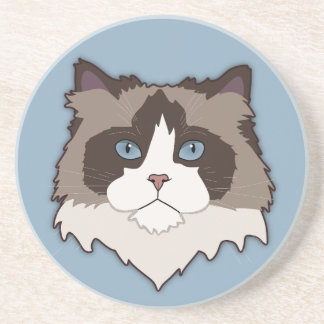 Catachtige Ragdoll Zandsteen Onderzetter