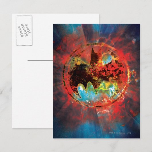 Cataclysmic Bat Logo Briefkaart (Voorkant / Achterkant)