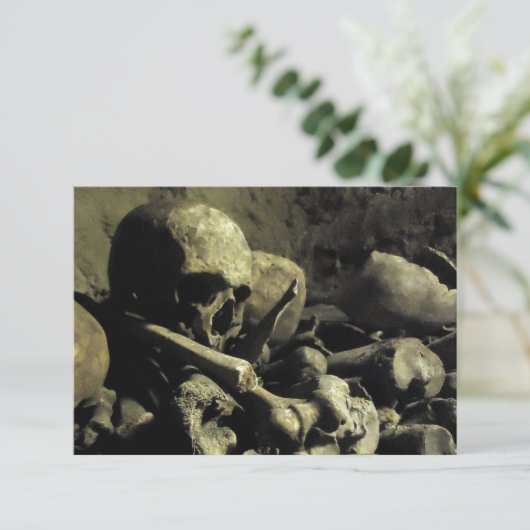 catacombe beenderen kaart (Staand voorkant)