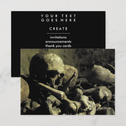 catacombe beenderen kaart (Voorkant / Achterkant)