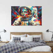 Catacomben van de Maan-3 Canvas Afdruk (Insitu (Slaapkamer))