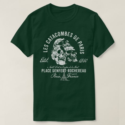 Catacomben van Parijs T-shirt (Design voorkant)