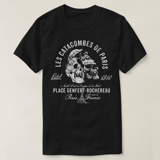 Catacomben van Parijs T-shirt (Design voorkant)