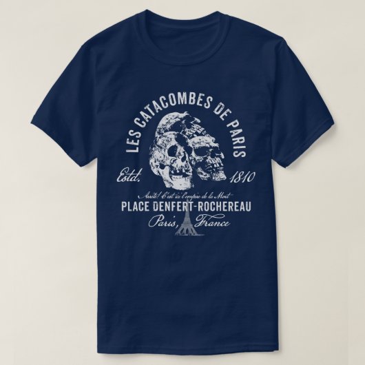 Catacomben van Parijs T-shirt (Design voorkant)