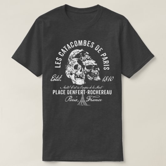 Catacomben van Parijs T-shirt (Design voorkant)