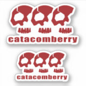 catacomberry-skuleton sticker (Voorkant)