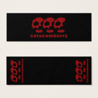 catacomberry skuletons BOOKMARKER Mini Visitekaartjes