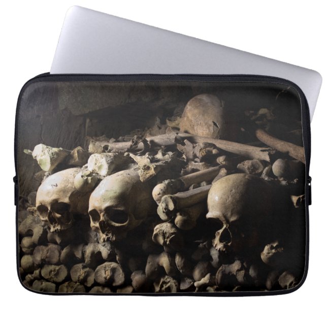 Catacombs Skulls-laptophoes Laptop Sleeve (Voorkant)