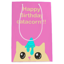 Catacorn Gift bag (birthday) Medium Cadeauzakje