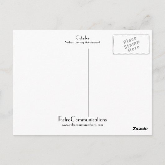 Catador Briefkaart (Achterkant)