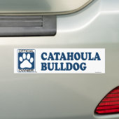 Catahoula Bulldog Blue Bumpersticker (Op auto)