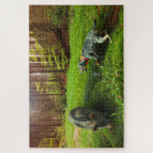 Catahoula en Hog Legpuzzel (Verticaal)