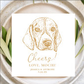 Catahoula Hond Cheers Custom Hond Bruiloft Servett Servet
