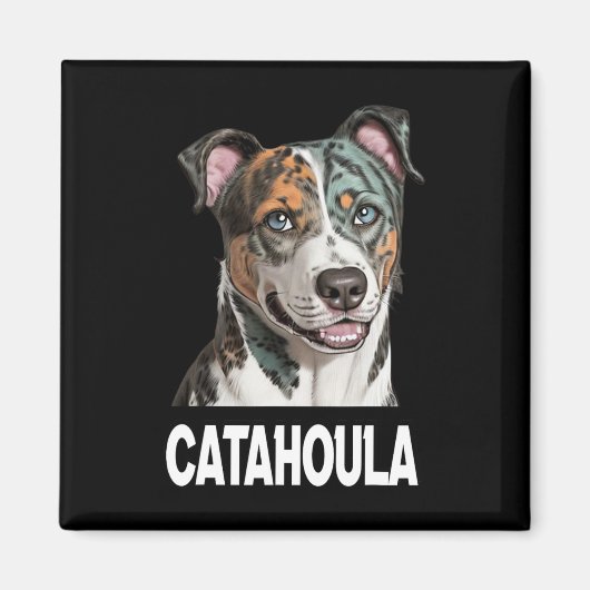 Catahoula Leopard Dog Art Pet Lovers voor mannen V Magneet (Voorkant)