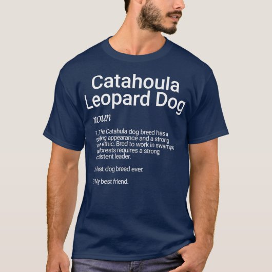 Catahoula Leopard Dog Breed Definition Gift For T-shirt (Voorkant)