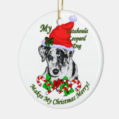 Catahoula Leopard Dog Christmas Gifts Ornament (Links)