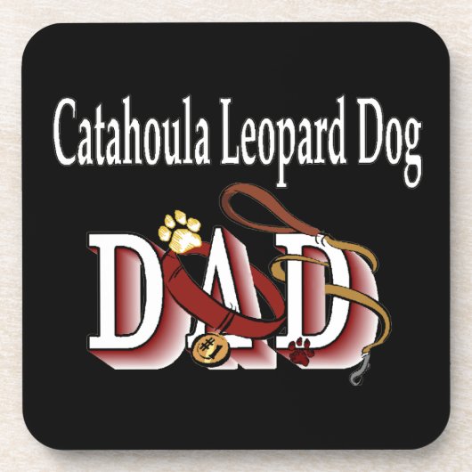 Catahoula Leopard Dog Dad Bier Onderzetter (Voorkant)