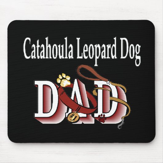 Catahoula Leopard Dog DAD Gifts Muismat (Voorkant)