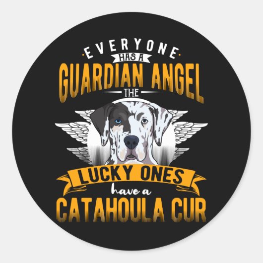 Catahoula Leopard Dog Gift Idea Ronde Sticker (Voorkant)