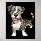 Catahoula Leopard Dog Hondenras Graphic Poster (Voorkant)