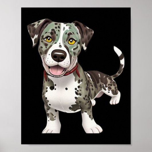 Catahoula Leopard Dog Hondenras Graphic Poster (Voorkant)