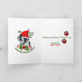 Catahoula Leopard Dog kerstcadeaus Feestdagen Kaart (Binnen)