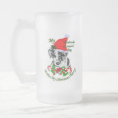 Catahoula Leopard Dog kerstcadeaus Matglas Bierpul (Links)