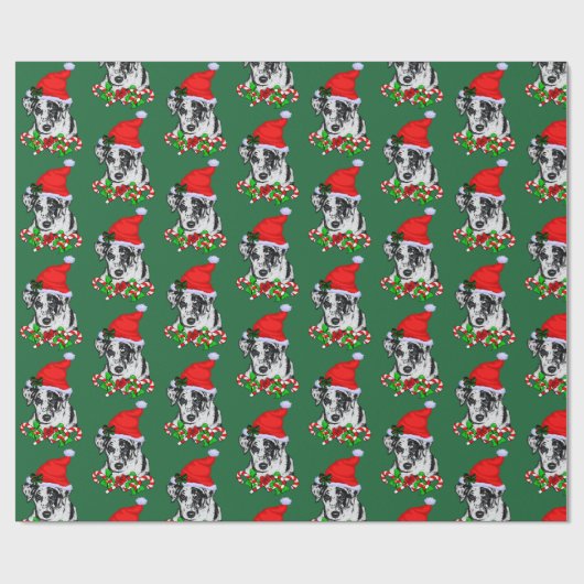 Catahoula Leopard Dog Kerstmis Cadeaupapier (Vlak)