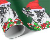 Catahoula Leopard Dog Kerstmis Cadeaupapier (Rol Hoek)