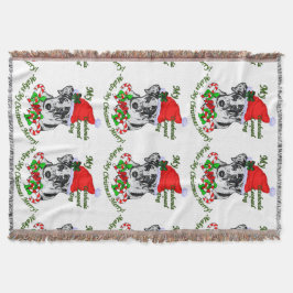 Catahoula Leopard Dog Kerstmis Deken