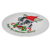 Catahoula Leopard Dog Kerstmis Snijplank (Hoek)