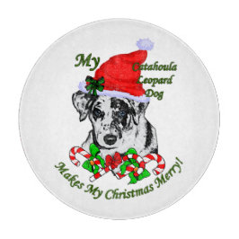 Catahoula Leopard Dog Kerstmis Snijplank