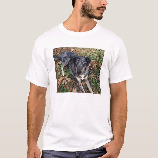 Catahoula Leopard Dog Lading Down T-shirt (Voorkant)