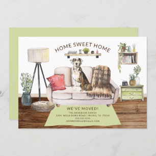 Catahoula Leopard Dog Moving Announge Kaart