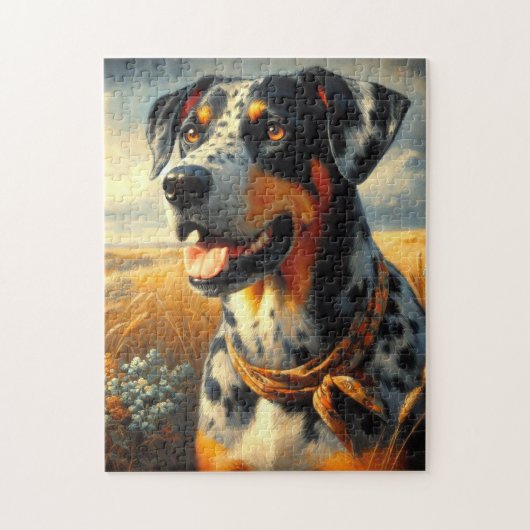  Catahoula Leopard Dog Painting Legpuzzel (Verticaal)