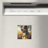  Catahoula Leopard Dog Painting Magneet (Insitu (Vaatwasser))