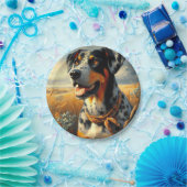  Catahoula Leopard Dog Painting Papieren Bordje (Feest)