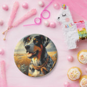  Catahoula Leopard Dog Painting Papieren Bordje (Feest)