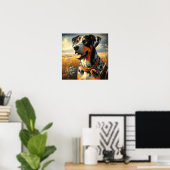  Catahoula Leopard Dog Painting Poster (Thuiskantoor)