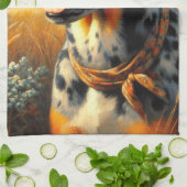  Catahoula Leopard Dog Painting Theedoek (Gevouwen)