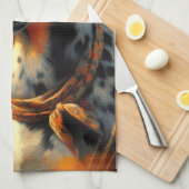  Catahoula Leopard Dog Painting Theedoek (Quarter Fold)