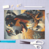  Catahoula Leopard Dog Painting Tissuepapier (Craft)