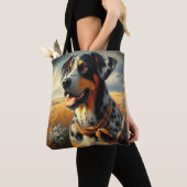  Catahoula Leopard Dog Painting Tote Bag (Dichtbij)